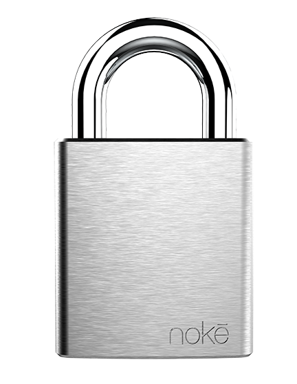 Noke HD Digital Padlock - Nickel Plated Steel Industrial Smart Lock